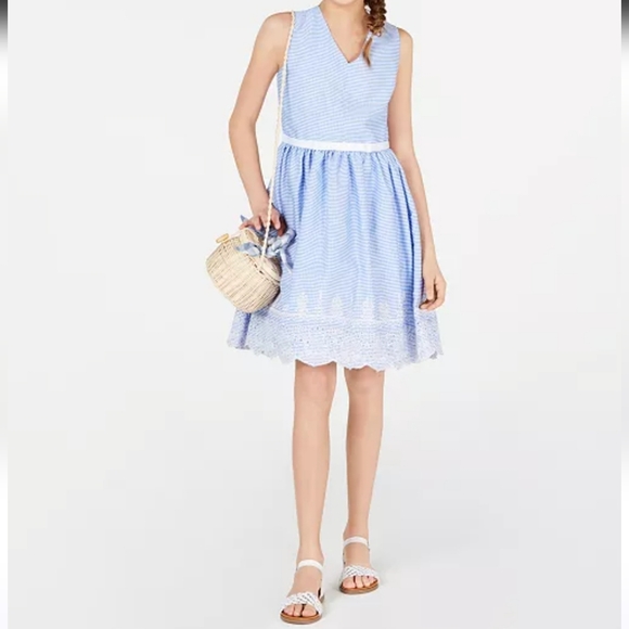Rare Editions Other - NWT rare edition embroidered gingham dress size 7 girls